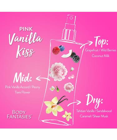 BODY FANTASIES SIGNATURE Pink Vanilla Kiss Fantasy Body Spray - 8 Fl Oz - Buy Online on GoSupps.com