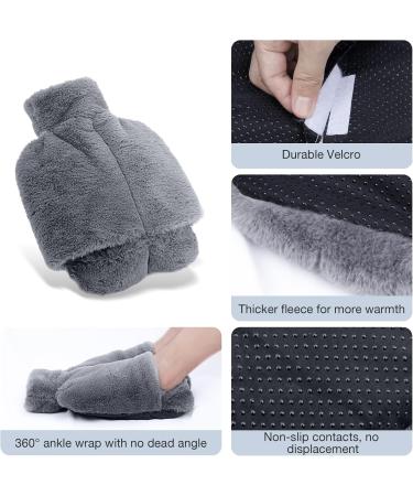 MIIKUU 2L Electric-Free Foot Warmer Heat Bottle - Comfortable Heating Sac for Women & Adults - Gray (38x32cm) - Ideal Foot Heater for Cozy Warmth - Buy Online on GoSupps.com