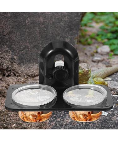 POPETPOP Gecko Feeder Ledge-Small Gecko Food Cups Reptile Feeder for Reptiles Food and Water Feeding(Screw Type) Size 1 - Buy Online on GoSupps.com