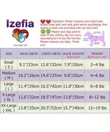Izefia Dog Sweater | Fleece Dog Clothing for Small & Medium Dogs | Winter Warm Pajama Overall | Twist Print Sweatshirt | size L (30 cm back length) - Pink - Buy Online on GoSupps.com