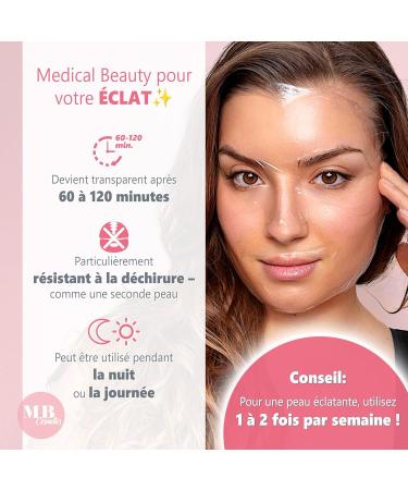 MB Cosmetics Masque au collag ne avec acide hyaluronique niacinamides et probiotiques masque visage hydratant en hydrogel pour r duire les rides. Ultra-concentr 52 000 ppm 1 pi ce 1 pi ce (lot de 1) - Buy Online on GoSupps.com