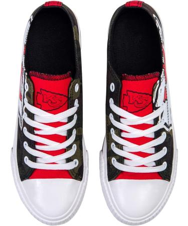 Kansas City Chiefs Women's Camo Low Top Canvas Shoes - Size 11 - Buy Online on GoSupps.com