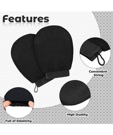 Korean Exfoliating Gloves Set for Body Scrubbing - 4 Pack Exfoliating Mitts for Women | Dead Skin Exfoliator for Bath and Shower Spa - Buy Online on GoSupps.com