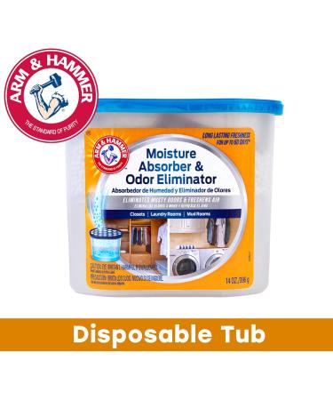 Arm & Hammer Fragrance Free Disposable Moisture Absorber & Odor Eliminator - 14 oz Tub | International Shipping Available - Buy Online on GoSupps.com