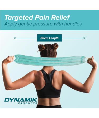 Dynamik Neck Warmer - Plush Moist Heat for Pain Relief | Microwavable Wrap with Handles | Multi-purpose Heating Pad for Shoulder & Back | Odourless | 58cm (Rope Handle) - Buy Online on GoSupps.com
