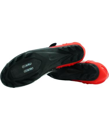 Luck Extreme MTB Bike Shoe - Carbon Sole Seamless Microfiber Breathable & Durable - Size 43 EU Red | International Shipping - Buy Online on GoSupps.com