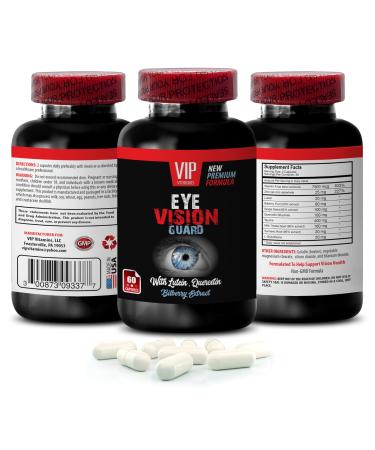 Taurine - EYE VISION GUARD - Milk Thistle Seed Turmeric Root L-Glutathione Lutein Bilberry Fruit Grape Seed Quercetin Dihydrate Taurine Milk Thistle Seed Turmeric Root 1 Bottle 60 Capsules