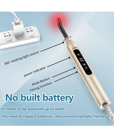 Farmlite Red Light Therapy Cold Sore Treatment Device for Lips - Fever, Blister, and Red Cold Sore Relief - Mouth/Nose Gold - Buy Online on GoSupps.com