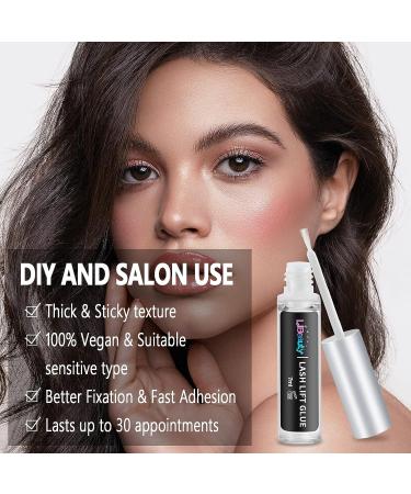 Libeauty Lash Lift Glue - Strong Hold Adhesive for Eyelash Perm and False Eyelashes (Transparent) - Buy Online on GoSupps.com