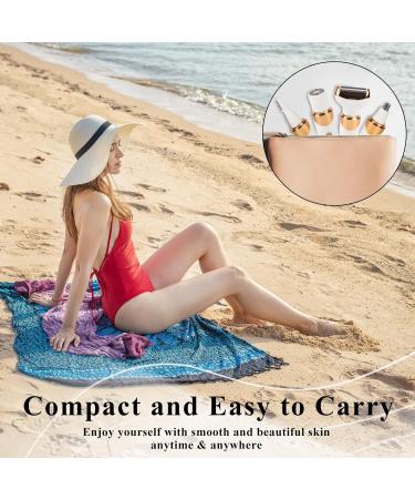 Electric Razor for Womens Men Cordless Ladies Electric Shaver 4 in 1 Painless Wet & Dry Waterproof Body Razor and Facial Hair Remover Rechargeable Hair Removal Kit for Bikini Underarm Hairs (White) - Buy Online on GoSupps.com