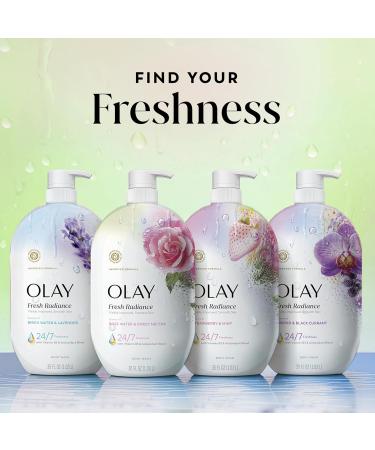 Olay Body Wash for Women Fresh Radiance 24/7 Skin-Loving Freshness Visibly Radiant Plant Based Cleansers Vitamin B3 & Antioxidant Blend All Skin Types Rose Water & Sweet Nectar Scent 35 fl oz - Buy Online on GoSupps.com