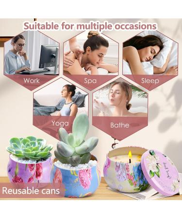 Women's Scented Candle Gift Set - 4-Piece Aromatherapy Candles for Christmas & Birthdays | Natural Soy Wax 120 Hours Long Lasting Stress Relief Fancy Design - Buy Online on GoSupps.com