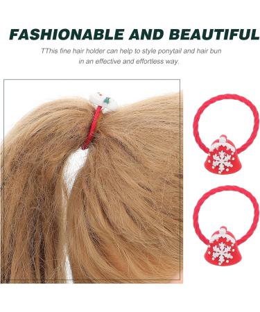 Minkissy 10 Pairs Christmas Hair Ties Kid Ponytail Holder Hair Elastic Band Hair Accessories ( for Party Favors ( Ramdom Color ) - Buy Online on GoSupps.com
