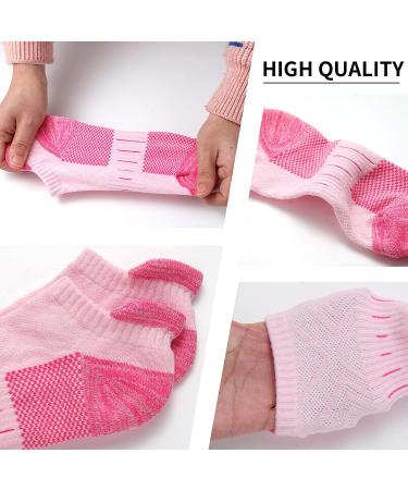 YOJOOM Women's Ankle Socks - 6 Pack No Show Athletic Running Socks for Hiking & Sports - Cushioned Low Cut Socks - Size 6-8, Mixed 6 Colors - Buy Online on GoSupps.com