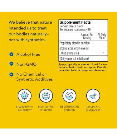 NORTH AMERICAN HERB & SPICE Lavenol - 1 fl. oz. - Wild Lavender Oil - Supports Healthy Nervous System Nourishes Skin & Hair - Non-GMO - 430 Servings - Buy Online on GoSupps.com