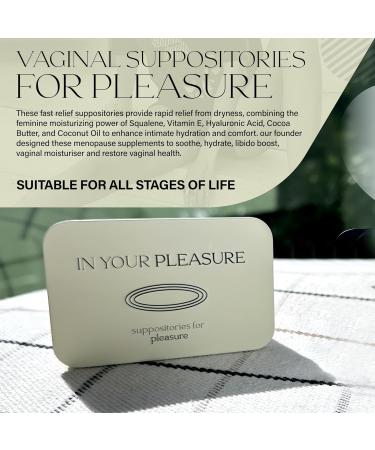 All-Natural Moisturizing Vaginal Suppositories | Rapid Relief for Dryness | Squalene Vitamin E & Coconut Oil | 8 Count - Buy Online on GoSupps.com