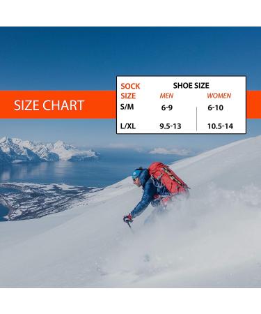 Pure Athlete Ski Socks - Unisex Snowboarding & Winter Gear - 3 Pairs, Black, L-XL - Buy Online on GoSupps.com
