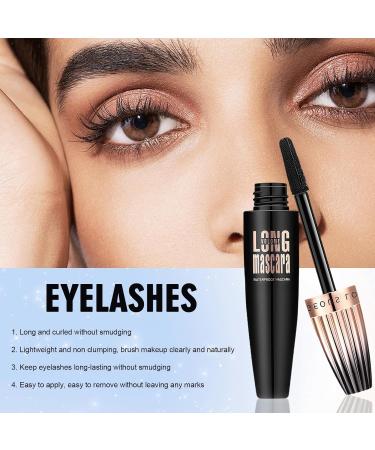 HOUSN 4D Eyelash Mascara waterproof black 10 ml mascara for volume and length smudgeproof tubing mascara natural eye makeup mascara for women - Buy Online on GoSupps.com