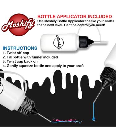 Pinata White Alcohol Ink 4fl oz - Made in USA - Works Great with Resin and Yupo - Bundle with Moshify 20 mL Applicator Bottle - Buy Online on GoSupps.com