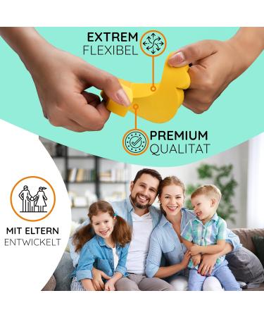 Bambinio Child Locking Door Clamping Protection 2 Set Extra Thick Door Stop for Children's Rooms | Flexible EVA Foam Safety Lock for Babies - Buy Online on GoSupps.com