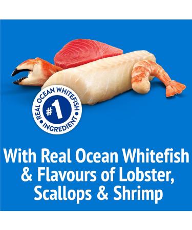 Friskies Party Mix Cat Treats Ocean Crunch with Real Ocean Whitefish - 454 g Cannister (1 Pack) 454 g (Pack of 1) - Buy Online on GoSupps.com