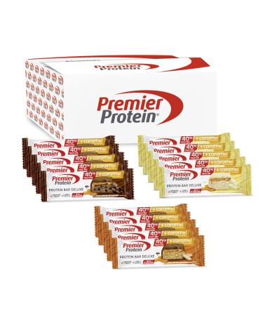 Premier Protein - Protein Bar Deluxe 40% - Multiflavourbox - 15x50g - faible en sucres pauvre en glucides sans huile de palme Multiflavour 15x50g