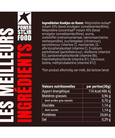 Powerstar PREMIUM WHEY 90 Protein Powder 850g | 80.6% Protein | Whey Protein Powder | Made in Germany | 55% CFM Whey Isolate & 45% CFM Concentrate | High in EAA & BCAA | Cookies & Cream - Buy Online on GoSupps.com
