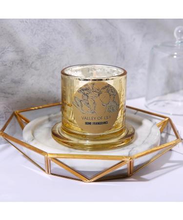 Luxury Lily Valley Scented Candles - 21 OZ Soy Wax Glass Dome - Perfect Gift for Women Valentine's Christmas & Mom - Aromatherapy Relaxation Candle - Buy Online on GoSupps.com