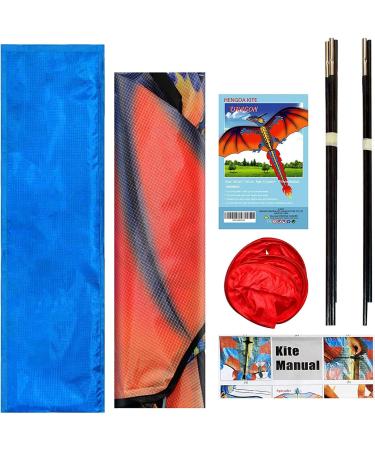 Touch the Sky Classic Kite for Kids - 55x62 Inches Includes Handle & Lines | Perfect for International Shipping - Buy Online on GoSupps.com