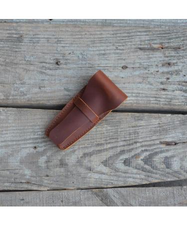 Buy JJNUSA Old Fashioned Sleeve Travel Pouch for Double Edge Safety Razor - Leather Case for Men s Personal Care Essentials - Durable Brown Design - Buy Online on GoSupps.com
