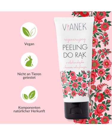VIANEK Regenerating Hand Peeling - Natural Himalayan Salt & Pumice Stone Scrub for Sensitive Skin | 70g - Buy Online on GoSupps.com