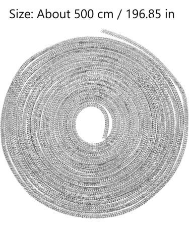 Milist Crystal Strass Kordelschneider - Glitter Rope Replacement Laces for Sneakers & Hoodies (5m + 20 Metal Heads) - International Shipping Available - Buy Online on GoSupps.com