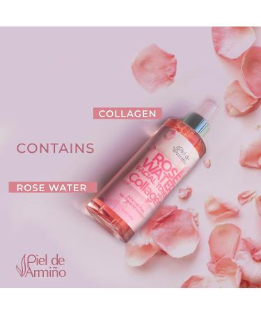 Rose Water Spray with Collagen - Organic Anti-Aging Face Mist & Toner for Hydration - Pure Rosewater Skin Care - Buy Online on GoSupps.com
