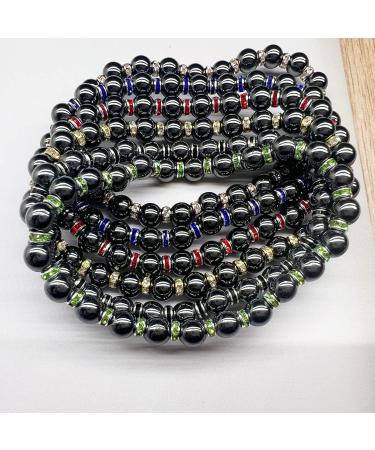 Magnetic Hematite Bracelet for Men & Women - 6mm Green - Improve Sleep Relieve Joint Pain Eliminate Static Electricity - Buy Online on GoSupps.com