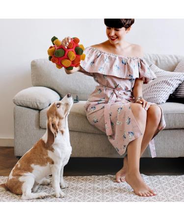 Buy Portable Larimuer Sniffing Ball for Dogs | Interactive Snuffle Toy for Small & Medium Pets - Red & Black - Buy Online on GoSupps.com