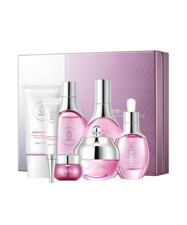 Hyaluronic Acid Anti-Aging Skin Care Set | 7-Piece Daily Beauty Kit for Women | Perfect Gift Set for Glowing Skin - Buy Online on GoSupps.com