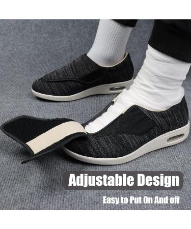 Orthopedic Diabetic Shoes Non-Slip Lightweight Wide Width Edema Shoes for Men and Women - Adjustable Strap, Breathable Mesh, Supportive Orthoshoes for Swollen Feet (Color: A) - W7/M6.5 - Buy Online on GoSupps.com