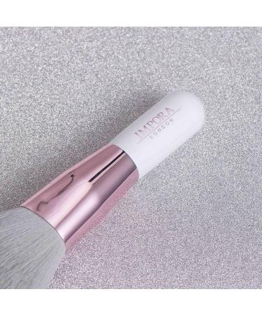 Impora London Mini Powder Makeup Brush - Travel Size for Blush, Bronzer, Highlight & Foundation - White - Buy Online on GoSupps.com
