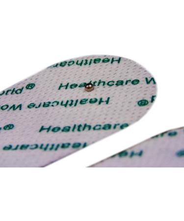 Tens Electrode Pads - Oval Self-Adhesive Electrodes (Pack of 4) for Omron E2 & E4 - 2.2mm Bolt Connection - Buy Online on GoSupps.com