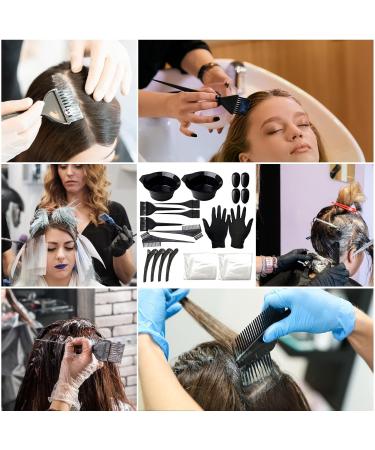 Shop Srttr 22-Piece Hair Dye Set: Complete Accessories for DIY Hair Coloring - Brushes Gloves Tanning Shell & More - Buy Online on GoSupps.com
