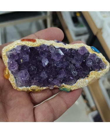 Gemstones for Decoration 100g-300g Natural Raw Amethyst Quartz Purple Crystal Cluster Stones Specimen Home Decoration Crafts Decoration Ornament Crystal - Buy Online on GoSupps.com