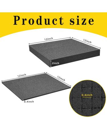 DECOHS 4 PCS Pick and Pluck Foam Insert for Board Game Box Cases - 2 Size Pre Cube Sheet Foam - Organize and Protect Storage Drawer 30cm - 4 pcs - Buy Online on GoSupps.com
