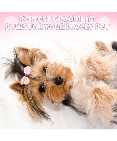 Janinka 32 Pcs Dog Hair Bows for Small Dogs - Grooming Girl Plaid Bowknot Pet Hair Accessories - Buy Online on GoSupps.com