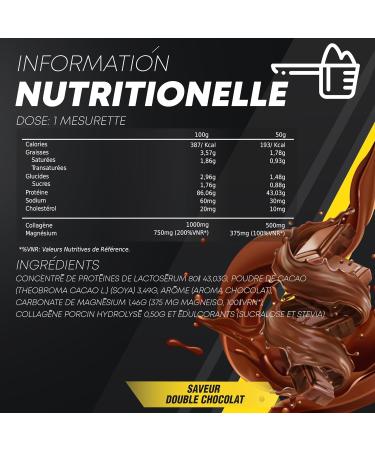Healthy FUSION Whey Protein Collagen and Magnesium | Rapid Assimilation | Increases Muscle Mass | Improves Your Sports Training and Promotes Muscle Recovery Chocolate 1000g - Buy Online on GoSupps.com