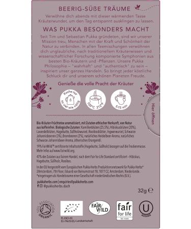  Pukka Pukka 4-pack of organic fruit-based tea bags "Night Time Berry " featuring chamomile lavender echinacea and elderberry for a peaceful evening's rest - Buy Online on GoSupps.com