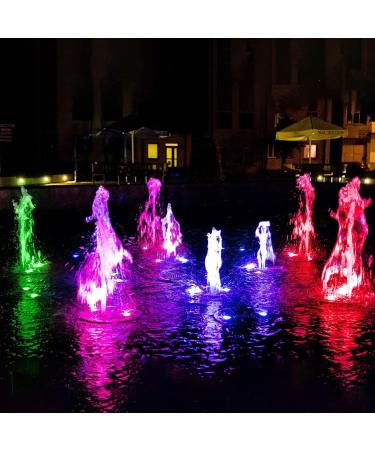 Natpow RGB Solar Pond Lighting - IP68 Waterproof Landscape Lights for Gardens Patios & Trees | Color Changing Diving Spotlights (4 in 1) - Buy Online on GoSupps.com