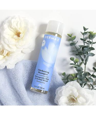 DERMA E Thickening Shampoo for Thinning Hair - Natural Sulfate-Free Hair Growth & Volumizing Therapy - 10 oz - Buy Online on GoSupps.com
