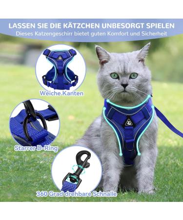 Adjustable Cat Dishes Set - Deep Blue | Perfect for Kittens & Dogs - Elevate Your Pet's Dining Experience - Buy Online on GoSupps.com