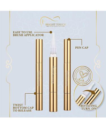 Bright Touch Teeth Whitening Kit - 28x LED Light, Waterproof Tray, 3 Gel Pens - 35% Carbamide Peroxide - Premium Home Tooth Whitener for Sensitive Teeth - Dental Care Stain Remover - Buy Online on GoSupps.com