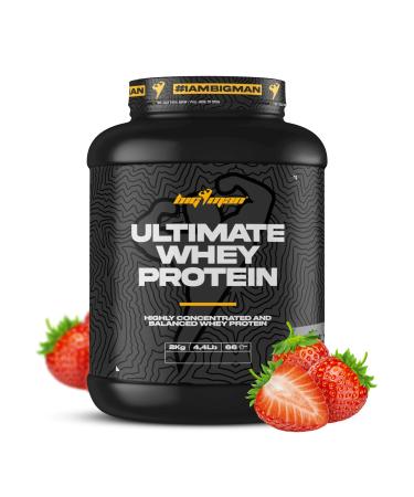 Big Man BigMan | Ultimate Whey 2kg (Fresse) | Quality Concentrated Protein | BCAA & Glutamine | Great Muscle Gain | Sports Recovery | Muscle Toning